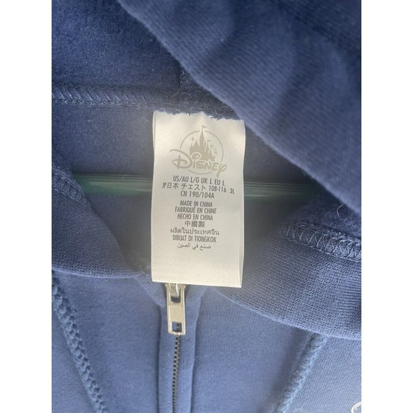 Disney Hoodie Full Zip Mens Large Fleece Double Disneyland Graphic Sweater - Picture 9 of 13